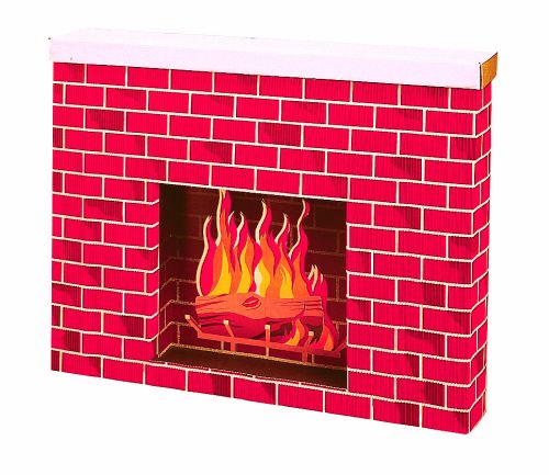 Corrugated Fireplace Display - Product #5308-1 - Click Image to Close