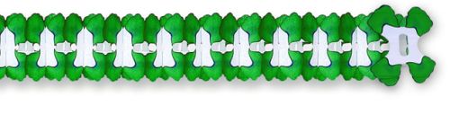Green/White Cross Garland - Product #5383-6 - Click Image to Close