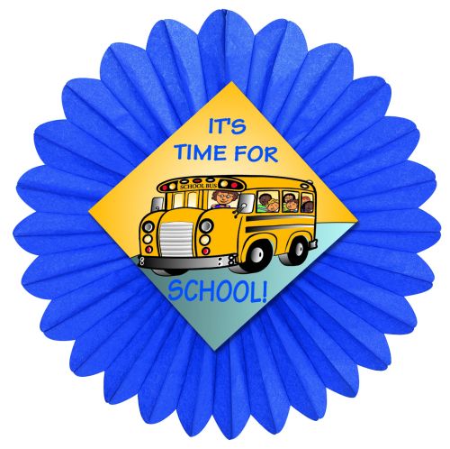 Time for School Fan - Product #5401-0 - Click Image to Close