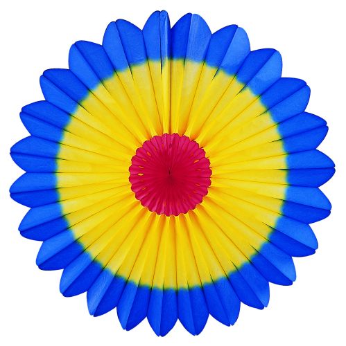 Red/Yellow/Blue Fan Burst - Product #5419-1