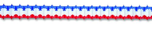 Red/White/Blue Arch Garland - Product #5422-3 - Click Image to Close