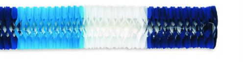 Light Blue/White/Dark Blue Deluxe Garland - Product #5426-6 - Click Image to Close