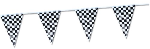 Black & White Pennant Banner - Product #5461-9 - Click Image to Close