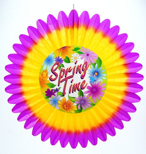 Deluxe Yellow Fan w/ Diecut - Product #5462-5 - Click Image to Close