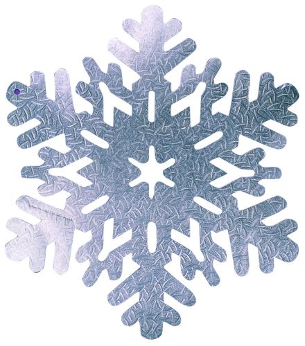 Silver Metallic Snowflake Diecut - Product #5487-5 - Click Image to Close