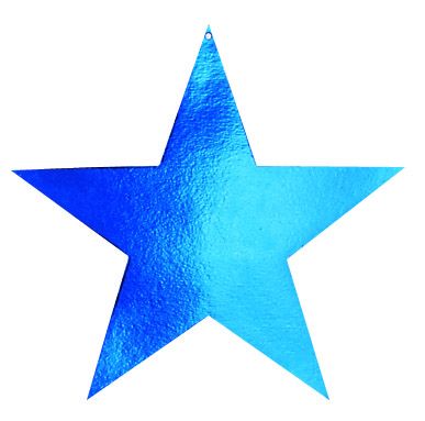 Blue Metallic Star Diecut - Product #5340-1