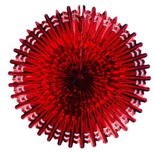 Red Metallic Fan - Product #5529-0 - Click Image to Close